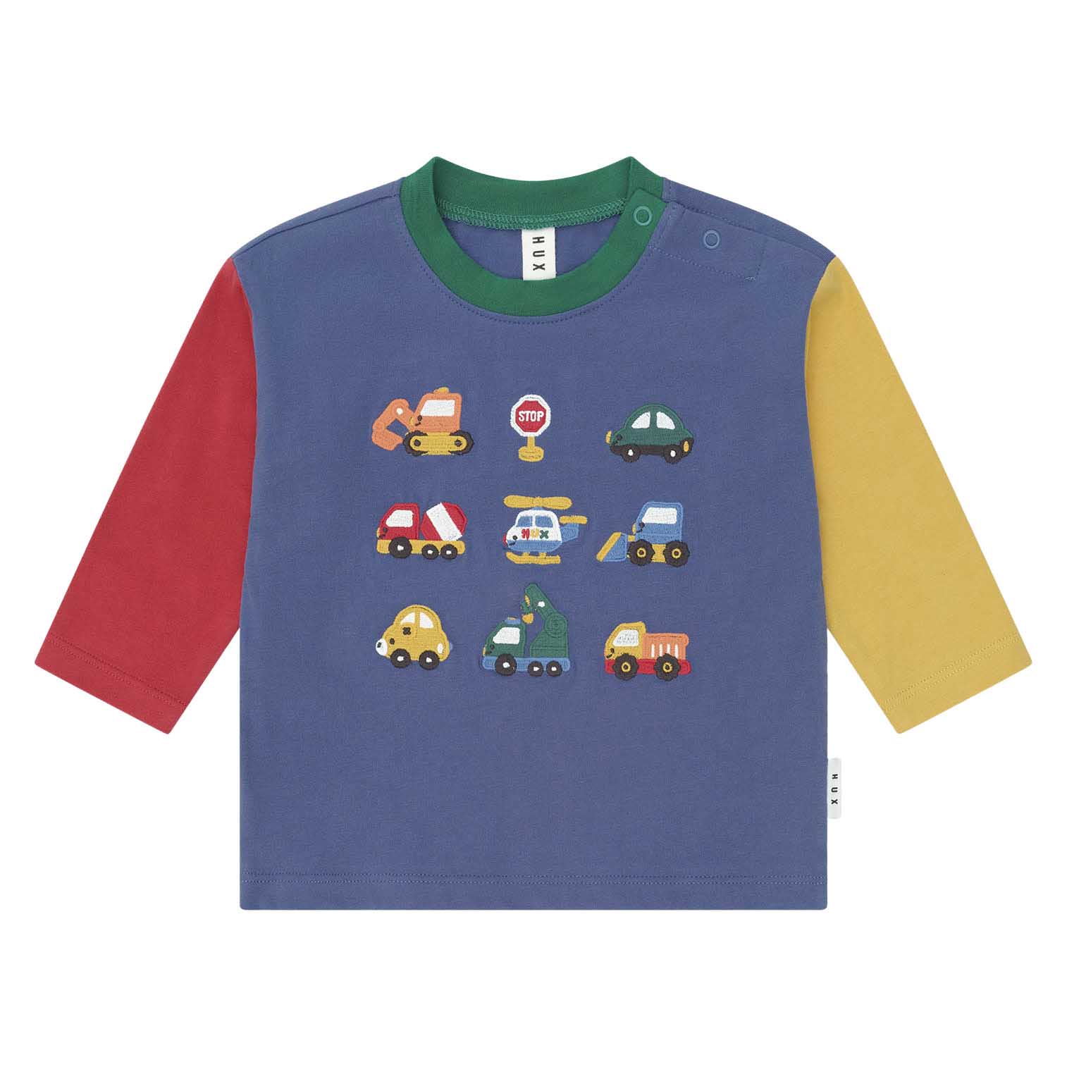 Huxbaby Colour Block Construction Top 3-5Y